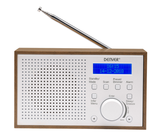 Denver Kompaktowe radio DAB+/FM Denver DAB-46 białe - 1535045 - zdjęcie 3